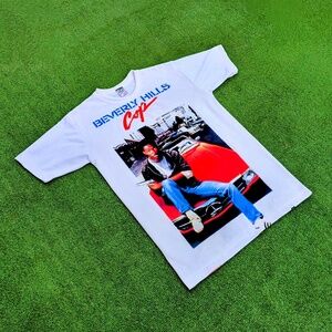 Beverly Hills Cop Eddie Murphy 2-Sided 1984 Movie Poster Men's Medium Shirt NWOT